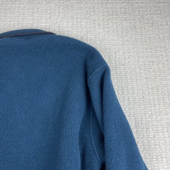 Vintage Woolrich Fleece Blue XL 90s Snap T USA Made Green Jacket Women Oversized - Picture 15 of 16
